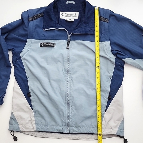 Columbia Women Vintage Packable Convertible Lightweight Jacket Vest Blue Size M - Picture 16 of 16